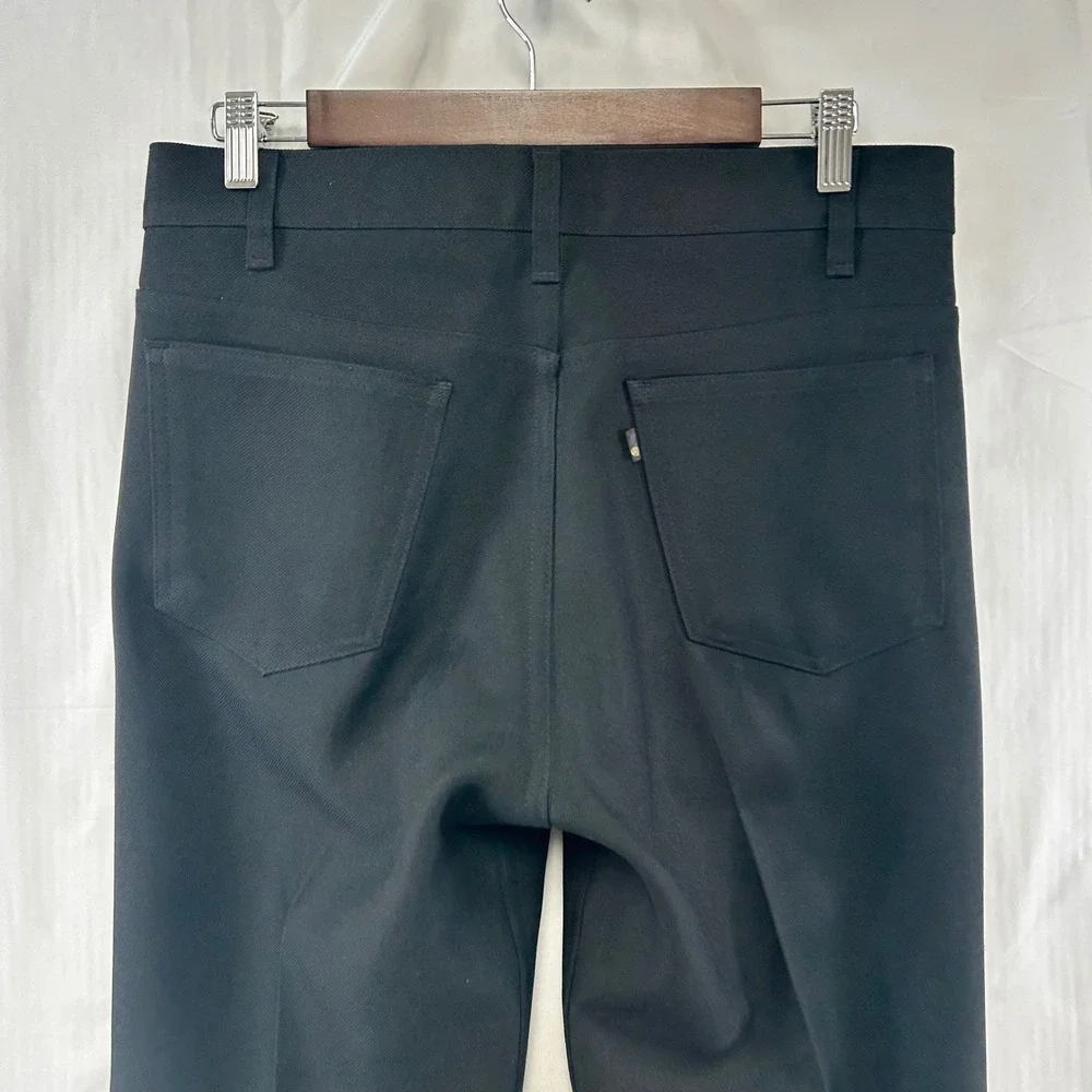 Levi's 517 Action Slacks Mens 33x32 Black Straight Leg Vintage Trousers 90s